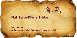 Mühlsteffen Péter névjegykártya